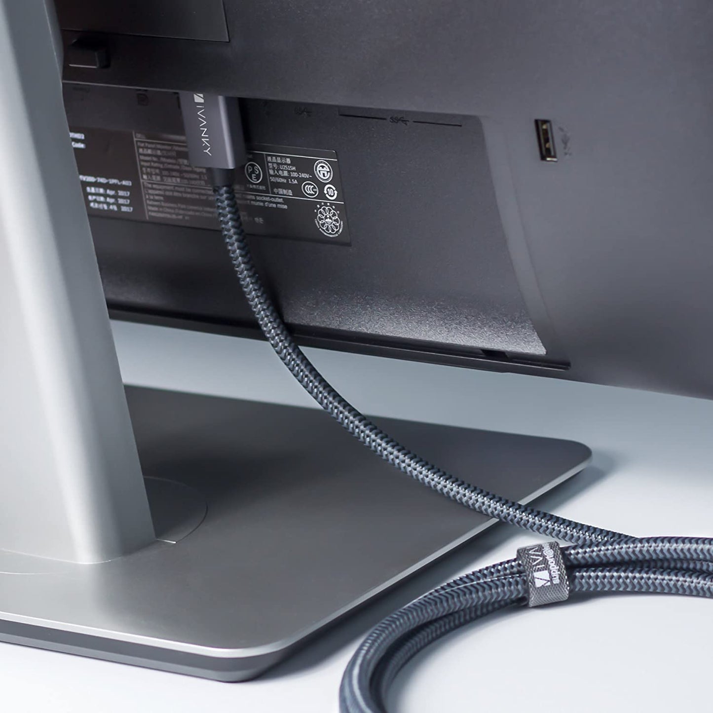 Displayport Cable 6FT/2 Pack, Nylon DP to DP Cord, High Speed 4K Display Port to Display Port 6Ft Cable, Supports 2K@165Hz and 4K@60Hz, DP Cord Compatible with PC, Laptop, TV - 6.6Ft