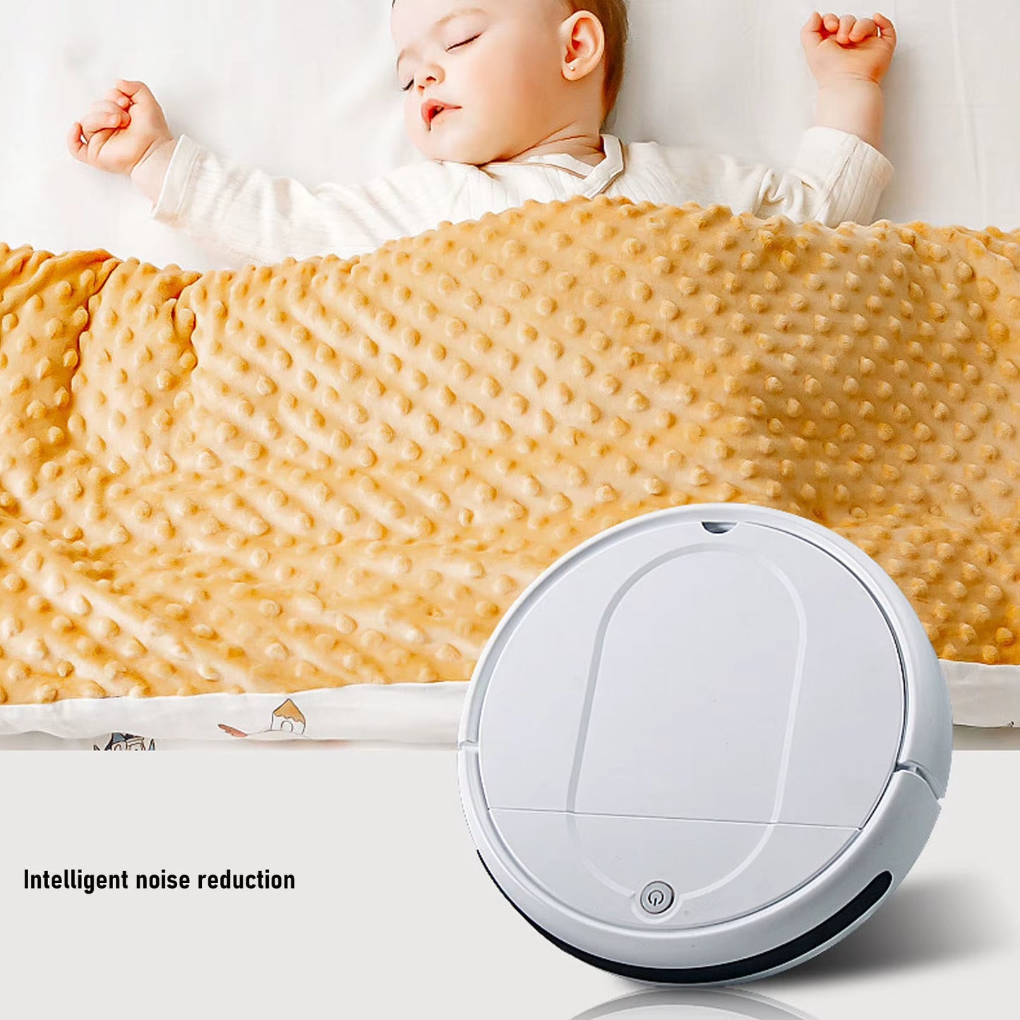 Robot Vacuum Cleaner Intelligent Obstacle Avoidance Slim Low Noise Strong Suction for Pet Hair Hard Floor