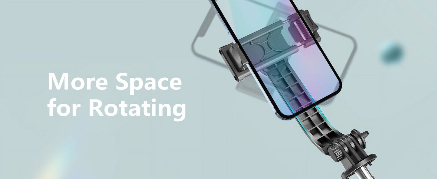 27'' Selfie Stick Tripod with Integrated Light and Wireless Remote, Compatible with iPhone 15 Pro Max/15/14/13 and Samsung Android Smartphones