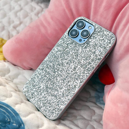 Crystal Diamond Glitter Soft Shockproof Case for iPhone 12 Pro - Red, Designed for Women and Girls