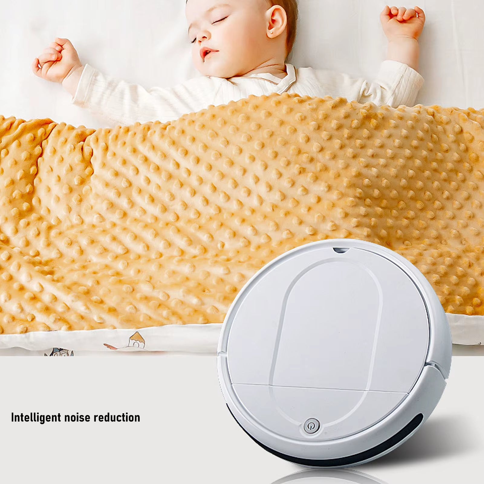 Robot Vacuum Cleaner Intelligent Obstacle Avoidance Slim Low Noise Strong Suction for Pet Hair Hard Floor