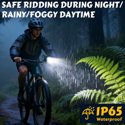 Bike Lights 1500 Lumen Bicycle Front Light 4500 Mah Bicycle Headlight IP65 Waterproof Cycling Lamp 400/600/800/1200Lumen